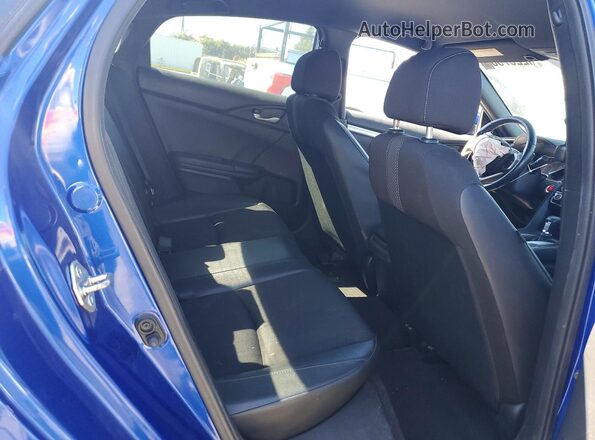 2HGFC2F8XKH532916 2019 HONDA CIVIC Blue Vista de los asientos traseros