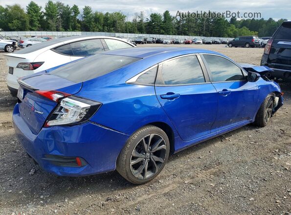 2HGFC2F8XLH515079 2020 HONDA CIVIC Blue უკანა მარჯვენა