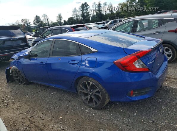 2HGFC2F8XLH515079 2020 HONDA CIVIC Blue უკანა მარცხენა