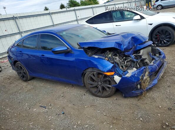 2HGFC2F8XLH515079 2020 HONDA CIVIC Blue წინა მარჯვენა