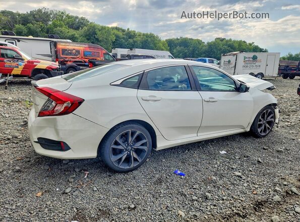 2HGFC2F8XMH553381 2021 HONDA CIVIC Белый Задняя правая четверть
