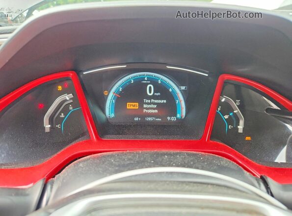 2HGFC3A37HH361908 2017 HONDA CIVIC Black Instrument cluster view