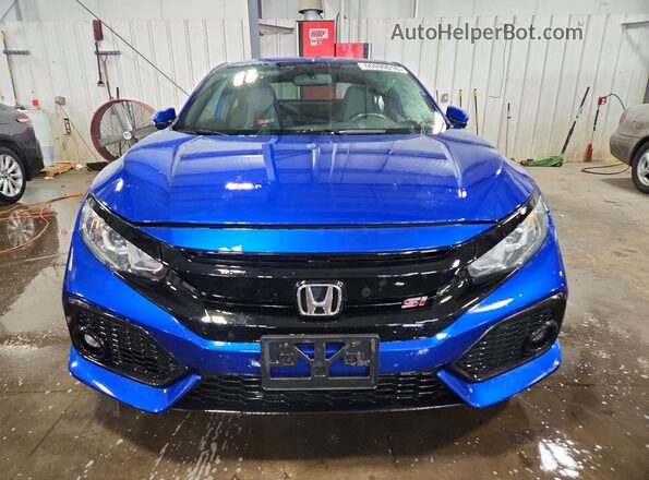 2HGFC3A50JH756035 2018 HONDA CIVIC Blue Front view