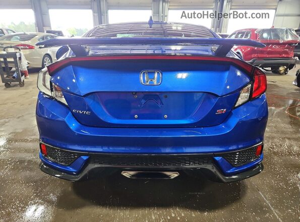 2HGFC3A50JH756035 2018 HONDA CIVIC Blue Rear view