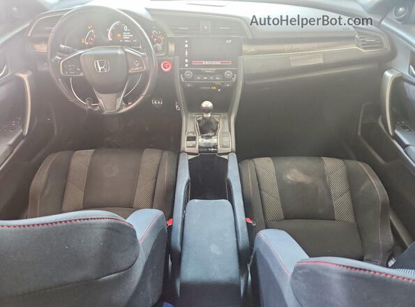 2HGFC3A58JH752508 2018 HONDA CIVIC Белый Вид панели приборов