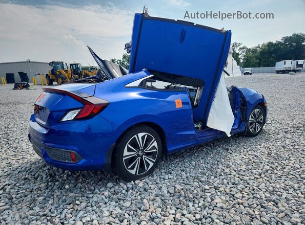 2HGFC3B36JH357742 2018 HONDA CIVIC Blue Հետևի աջ