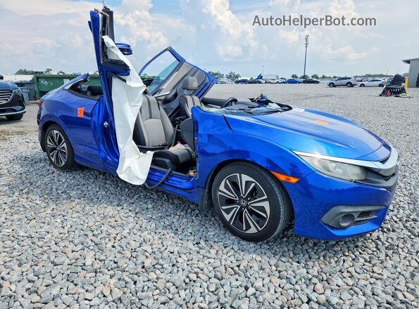 2HGFC3B36JH357742 2018 HONDA CIVIC Blue Առջևի աջ