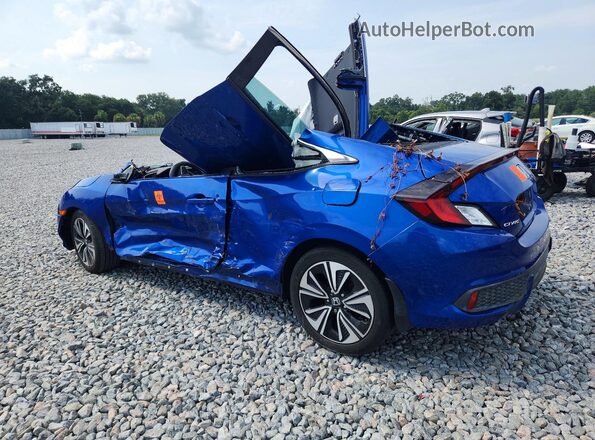 2HGFC3B36JH357742 2018 HONDA CIVIC Blue Հետևի ձախ