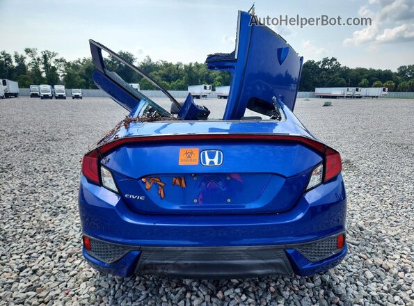 2HGFC3B36JH357742 2018 HONDA CIVIC Blue Հետևի տեսք
