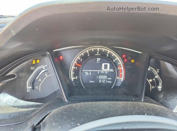 2HGFC4B01GH305584 2016 HONDA CIVIC White Widok zestawu wskaźników