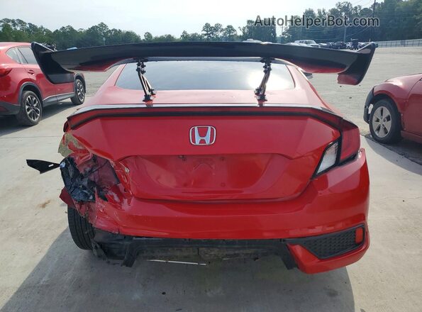 2HGFC4B07HH303159 2017 HONDA CIVIC Red Հետևի տեսք