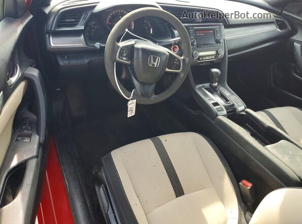 2HGFC4B07HH303159 2017 HONDA CIVIC Red Առջևի վահանակի տեսք