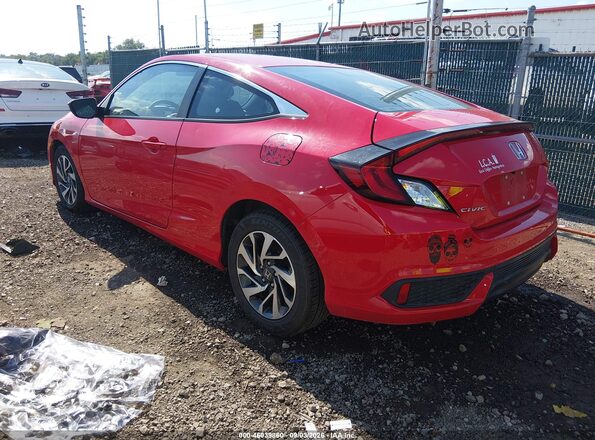 2HGFC4B65KH304886 2019 HONDA CIVIC Red Trasero izquierdo