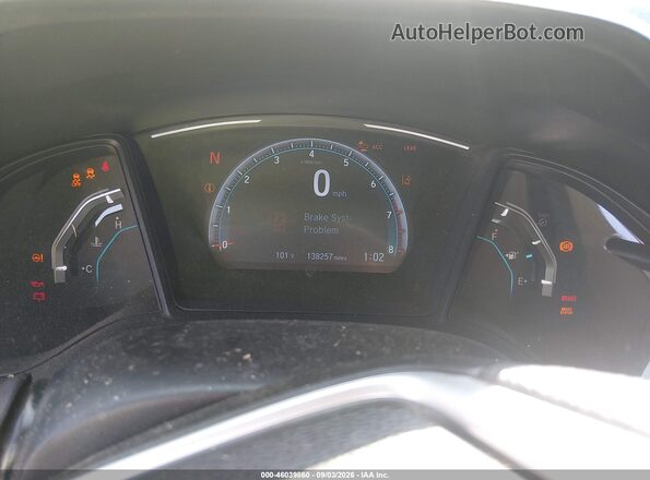 2HGFC4B65KH304886 2019 HONDA CIVIC Red Vista de los asientos traseros