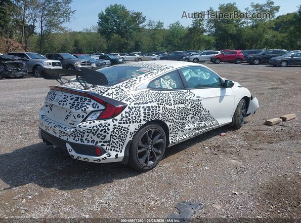 2HGFC4B85KH300693 2019 HONDA CIVIC White Задня права чверть
