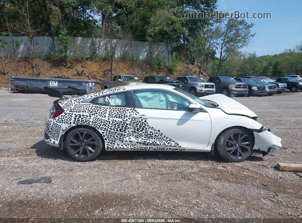 2HGFC4B85KH300693 2019 HONDA CIVIC White Вид задньої частини салону