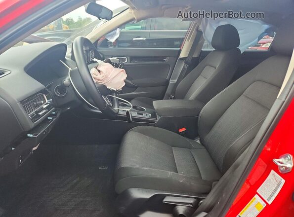 2HGFE1F74RH329333 2024 HONDA CIVIC Red Widok wnętrza z przodu