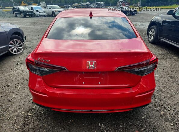 2HGFE1F74RH329333 2024 HONDA CIVIC Red Widok z tyłu