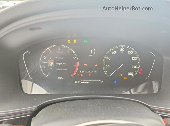 2HGFE1F74RH329333 2024 HONDA CIVIC Red Widok zestawu wskaźników