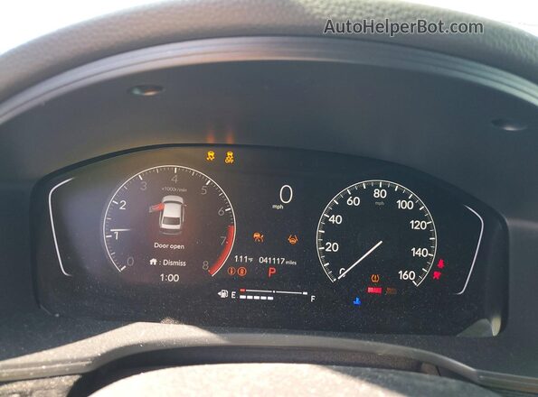 2HGFE1F79PH306904 2023 HONDA CIVIC Blue Widok zestawu wskaźników