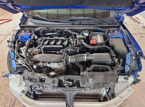 2HGFE1F79PH306904 2023 HONDA CIVIC Blue Widok wnętrza z tyłu