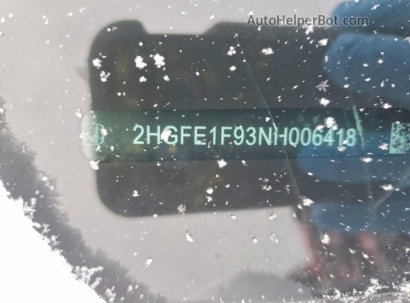 2HGFE1F93NH006418 2022 HONDA CIVIC Silver Widok komory silnika