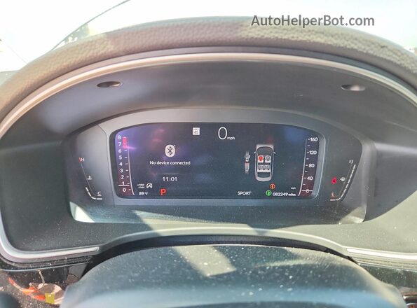 2HGFE1F95NH305912 2022 HONDA CIVIC Синий Вид щитка приборов
