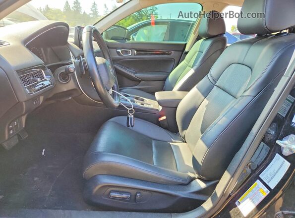 2HGFE1F97NH007488 2022 HONDA CIVIC Black Front interior view