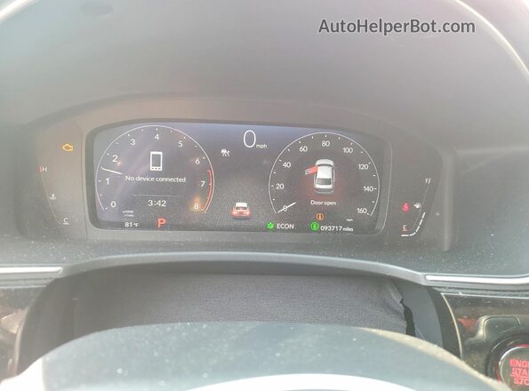 2HGFE1F98RH304940 2024 HONDA CIVIC Red Vista del cuadro de instrumentos