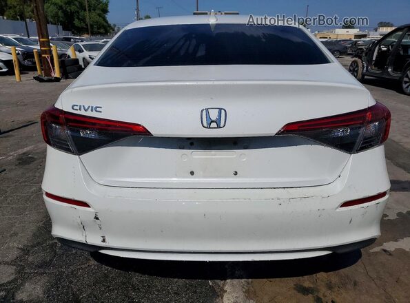 2HGFE2F20NH544454 2022 HONDA CIVIC White Հետևի տեսք