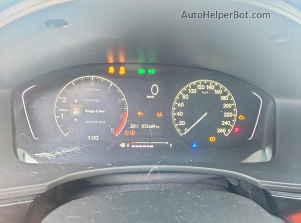 2HGFE2F22NH131631 2022 HONDA CIVIC Black Սարքավորումների վահանակի տեսք