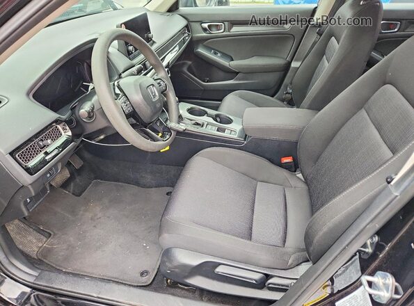 2HGFE2F26SH604880 2025 HONDA CIVIC Black Вид салону спереду