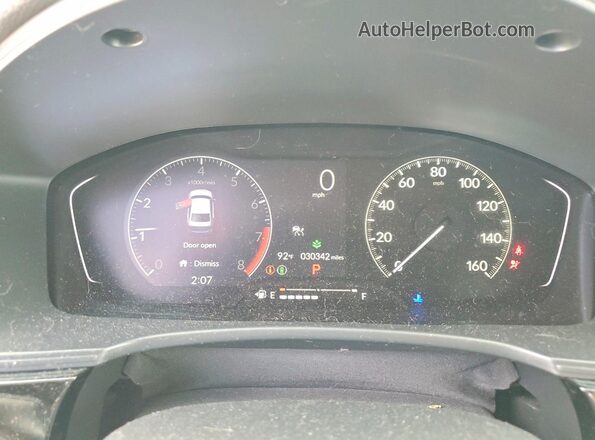 2HGFE2F28RH509036 2024 HONDA CIVIC Gray Вид щитка приладів