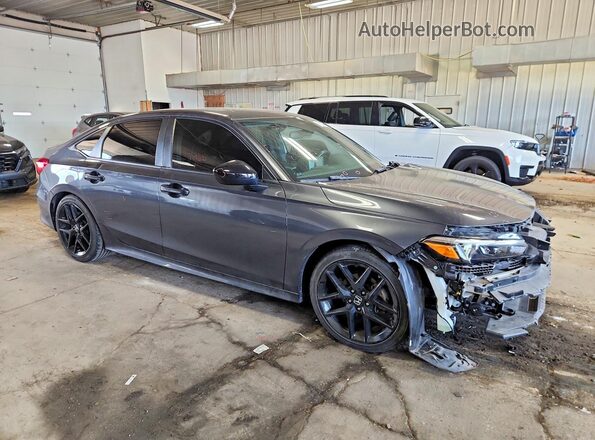 2HGFE2F50NH548921 2022 HONDA CIVIC Серый Передняя правая четверть