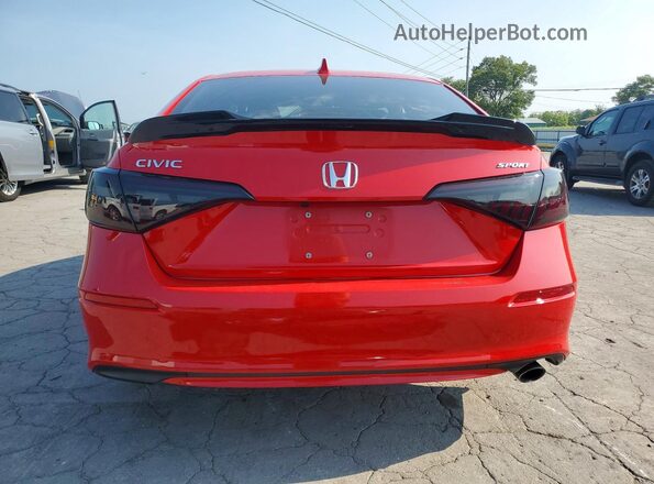 2HGFE2F50PH526324 2023 HONDA CIVIC Red Вид ззаду