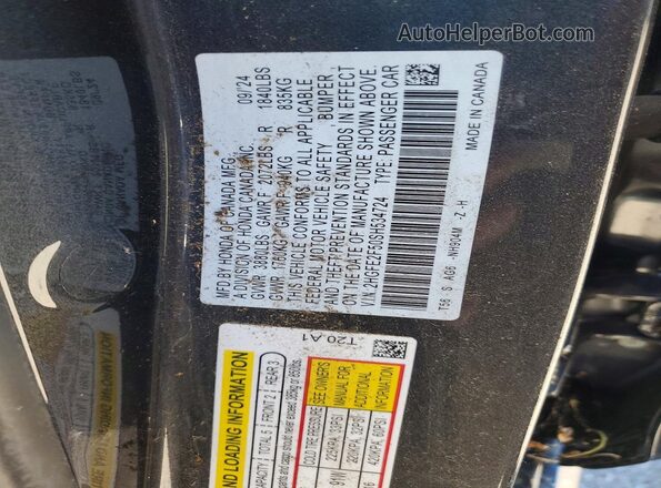 2HGFE2F50SH534724 2025 HONDA CIVIC Gray Widok komory silnika