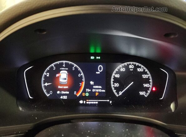 2HGFE2F52RH526098 2024 HONDA CIVIC Синий Вид щитка приборов