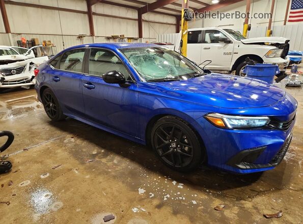 2HGFE2F52RH526098 2024 HONDA CIVIC Синий Передняя правая четверть