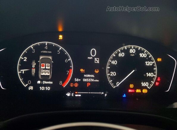 2HGFE2F53PH547717 2023 HONDA CIVIC Gray Widok zestawu wskaźników