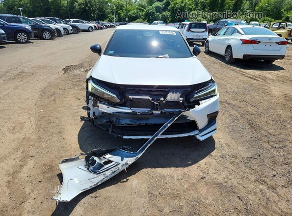 2HGFE2F54NH587804 2022 HONDA CIVIC White Widok z przodu
