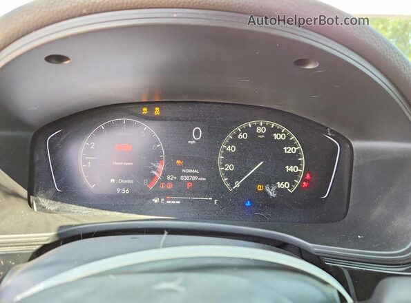 2HGFE2F54NH587804 2022 HONDA CIVIC White Widok zestawu wskaźników