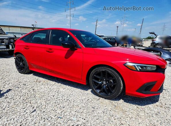 2HGFE2F54PH509638 2023 HONDA CIVIC Red Delantero derecho
