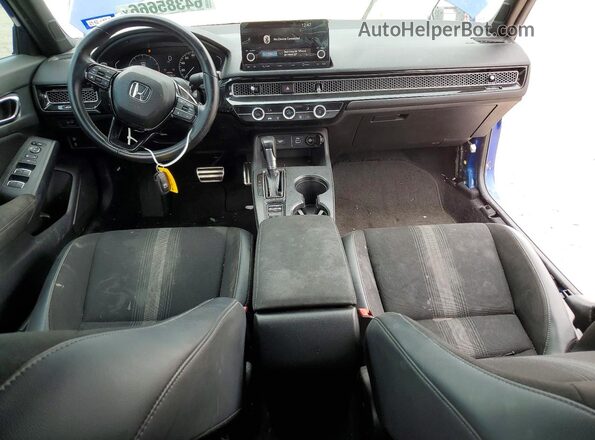 2HGFE2F55NH553466 2022 HONDA CIVIC Blue Vista del salpicadero