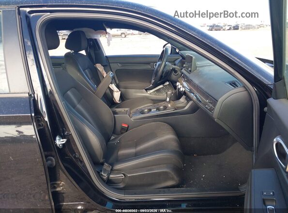 2HGFE2F55SH600734 2025 HONDA CIVIC Black წინა სალონის ხედი