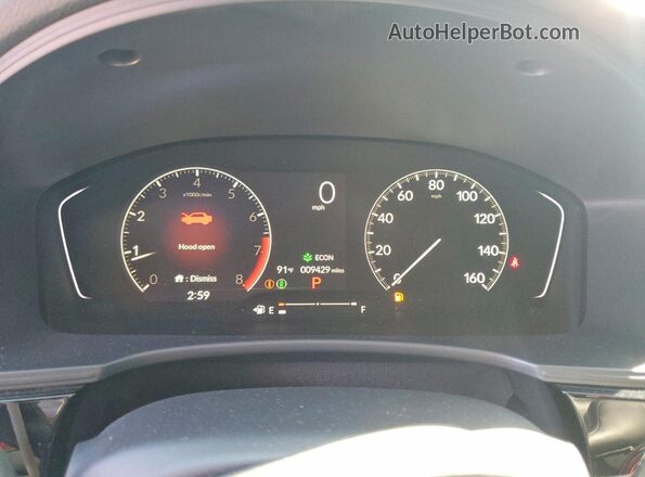 2HGFE2F56TH531893 2026 HONDA CIVIC White Widok zestawu wskaźników