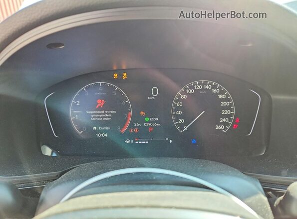 2HGFE2F57PH109766 2023 HONDA CIVIC White Вид щитка приладів