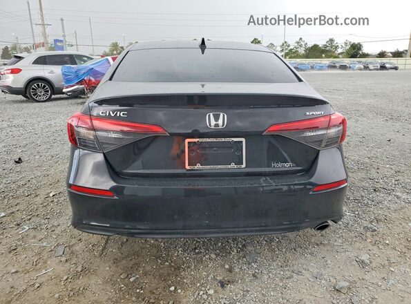 2HGFE2F58NH593380 2022 HONDA CIVIC Black უკანა ხედი