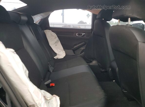 2HGFE2F58NH593380 2022 HONDA CIVIC Black უკანა სავარძლების ხედი