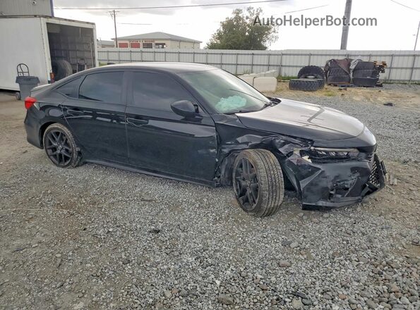 2HGFE2F58NH593380 2022 HONDA CIVIC Black წინა მარჯვენა