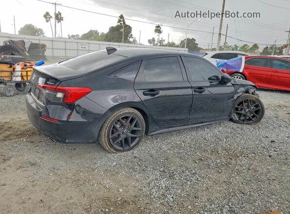 2HGFE2F58NH593380 2022 HONDA CIVIC Black უკანა მარჯვენა